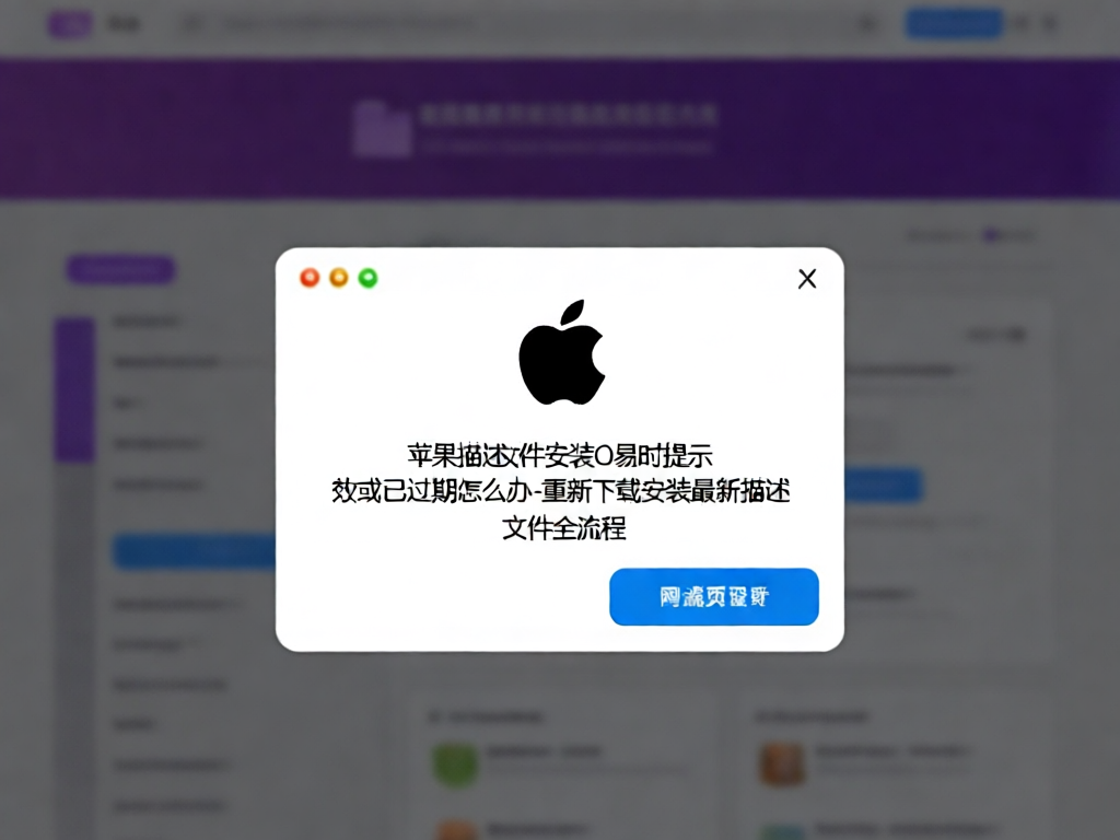 苹果描述文件安装示意图
